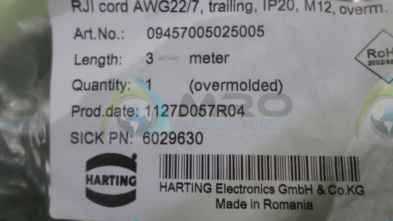 HARTING 6029630 RJI CORD NSMP