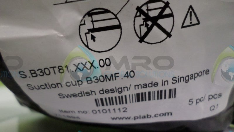 PIAB B30MF40 SUCTION CUP NSMP