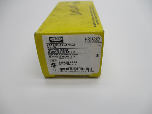 HUBBELL HBL5362 125V 20A NSMP