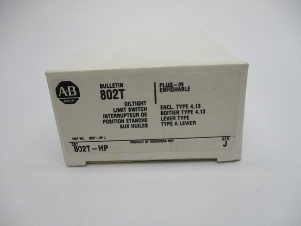 ALLEN BRADLEY 802T-HP SER. J 120-600VAC 60A (WH) NSMP