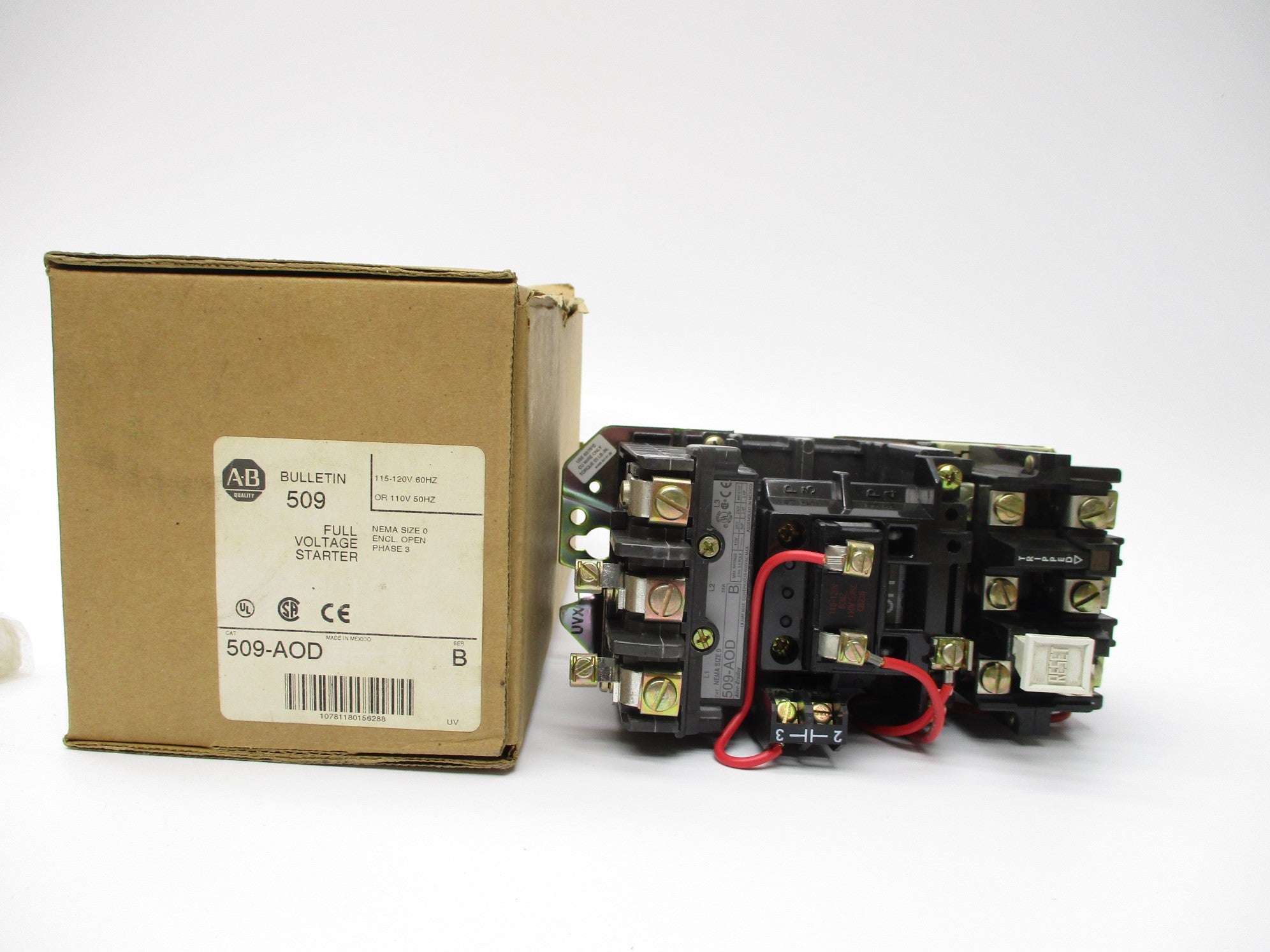 ALLEN BRADLEY 509-AOD SER. B 110/115-120V 1 (BR/WH) NSMP