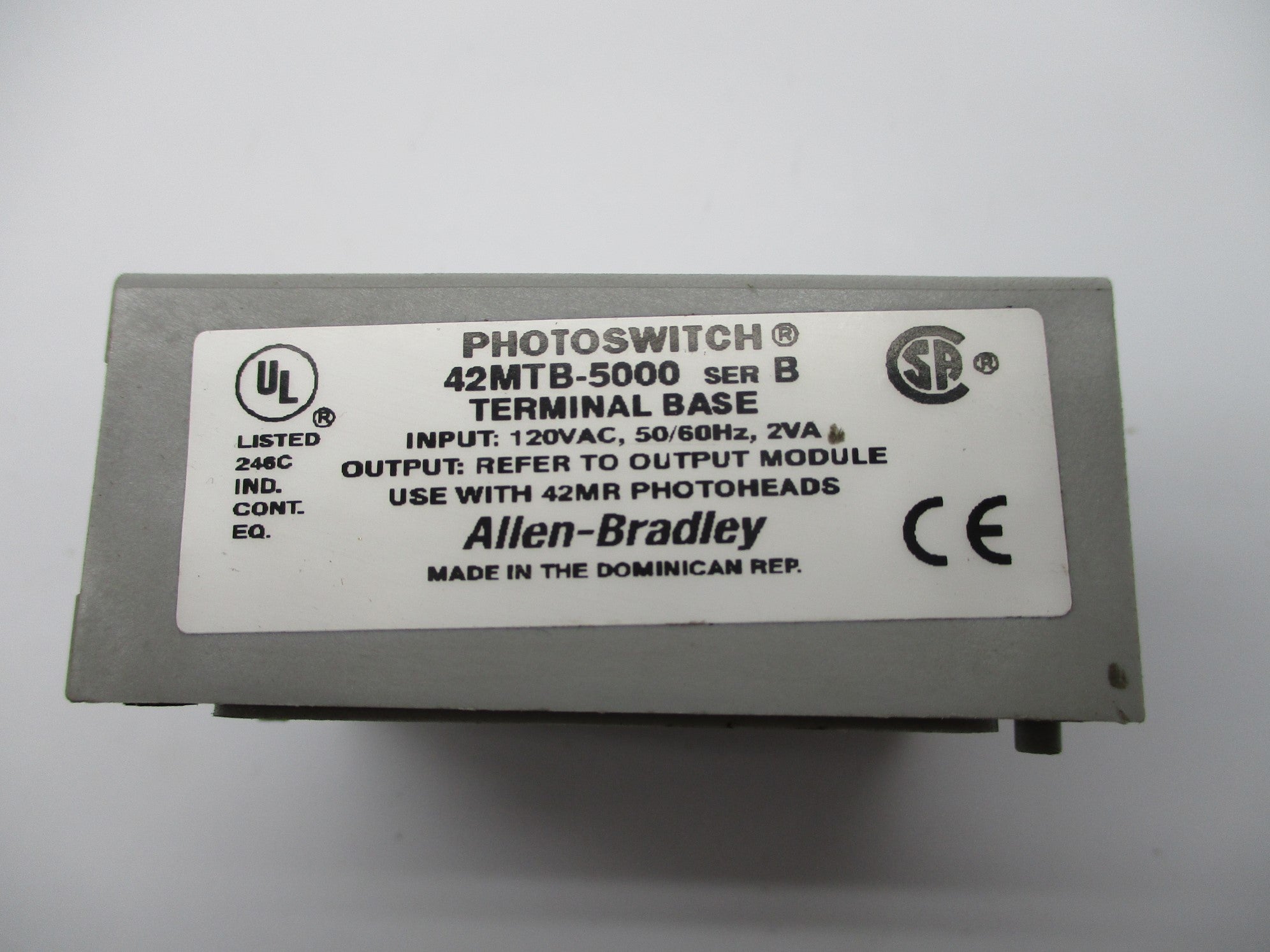 ALLEN BRADLEY 42MTB-5000 SER. B (AS PICTURED) NSNP