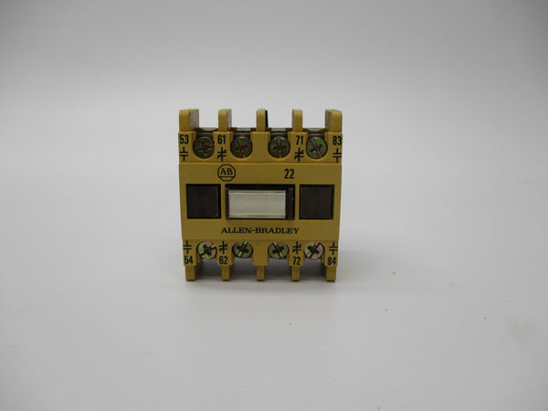 ALLEN BRADLEY 195-FA22 SER. A 600VAC 1.2A (BK/YL) NSMP