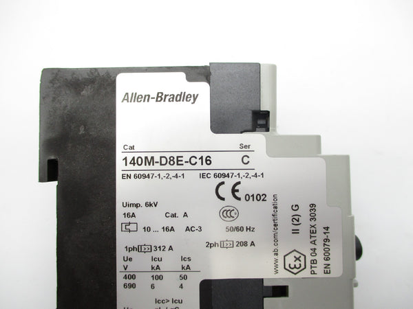 ALLEN BRADLEY 140M-D8E-C16 SER. C 690V 10-16A NSNP