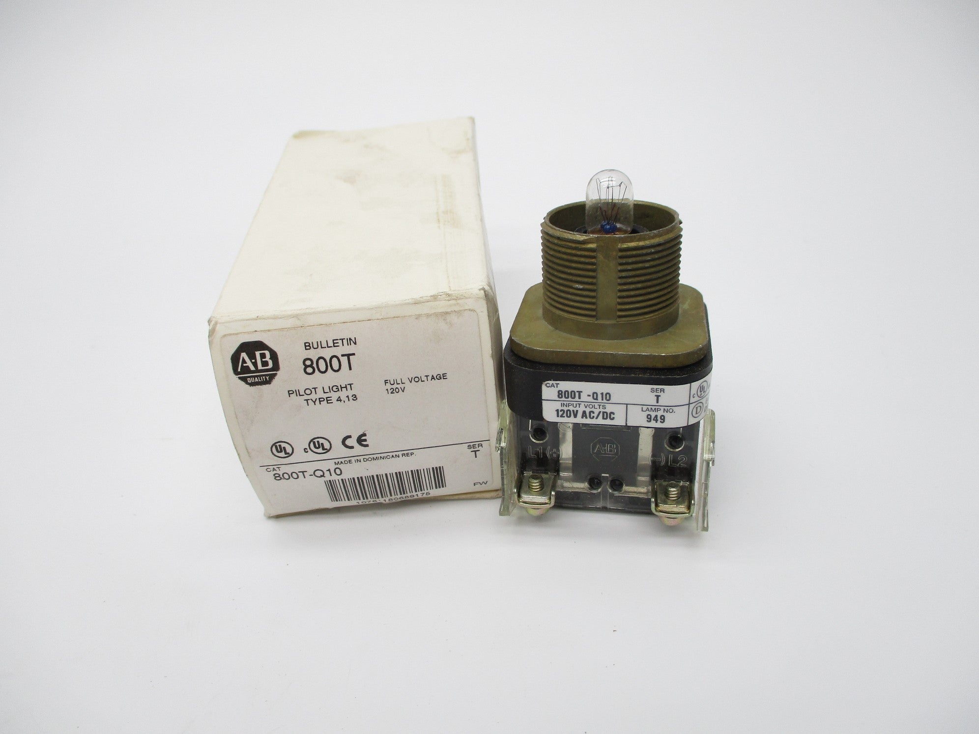 INDUSTRIAL SPARE PART 800T-Q10 SER. T 120VAC/DC (WH) NSMP