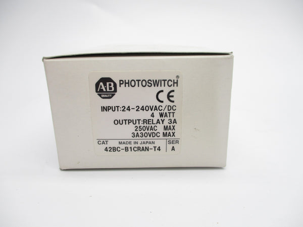 ALLEN BRADLEY 42BC-B1CRAN-T4 SER. A 12-240VAC/DC (WH) NSMP
