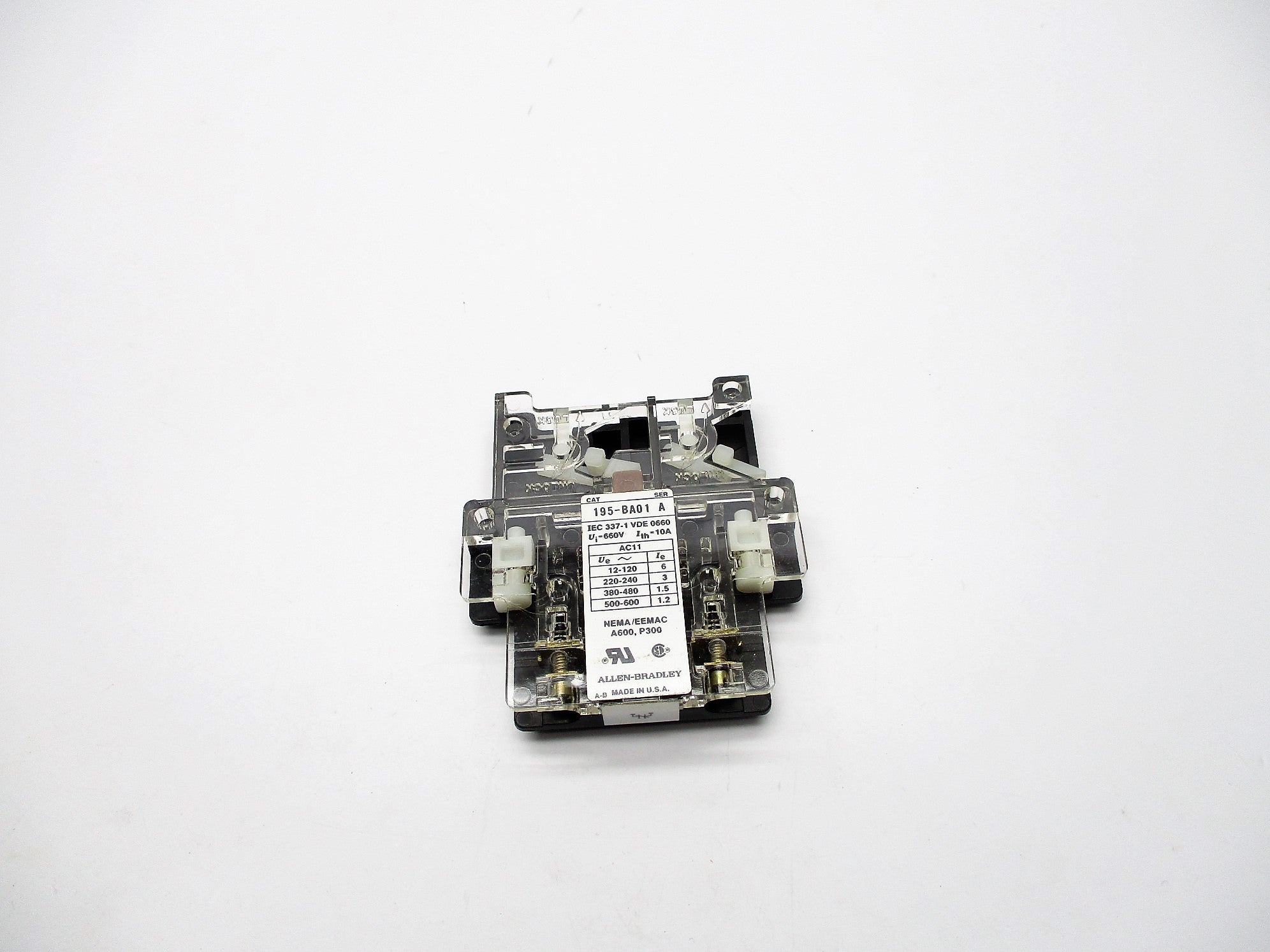 INDUSTRIAL SPARE PART 195-BA01 SER. A 660V 10A NSNP