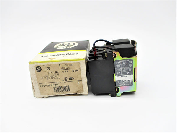 ALLEN BRADLEY 700-NM200A1 SER. E 110/120V (BK/YL) NSMP