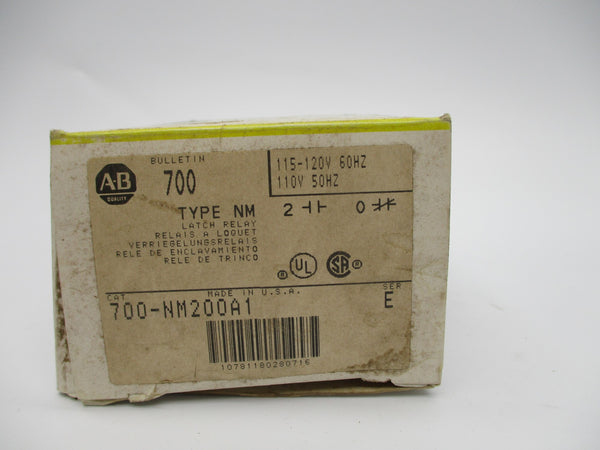 ALLEN BRADLEY 700-NM200A1 SER. E 110/120V (BK/YL) NSMP