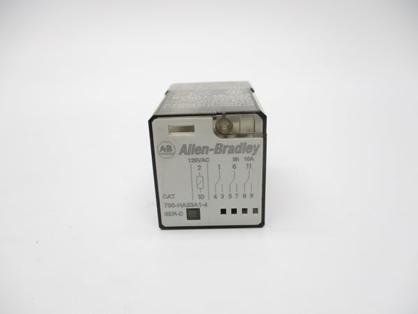 ALLEN BRADLEY 700-HA33A1-4 SER. D 120VAC 10A NSNP