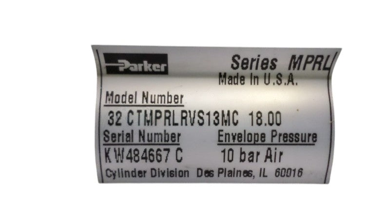 PARKER SERIES MPRL 32 CTMPRLRVS13MC 18.00 CYLINDER NSNP