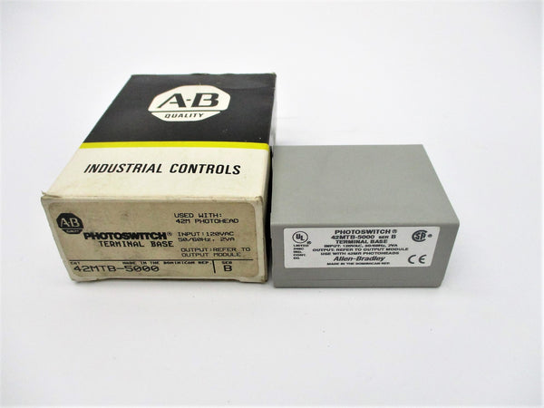 ALLEN BRADLEY 42MTB-5000 SER. B 120VAC (BK/YL) NSMP