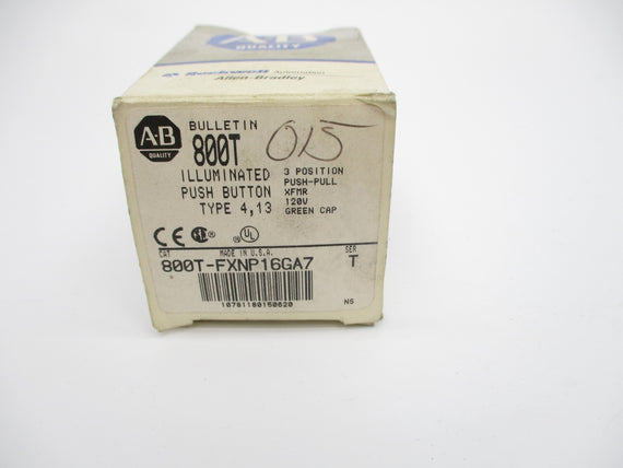 ALLEN BRADLEY 800T-FXNP16GA7 SER. T (GY/BL) NSMP