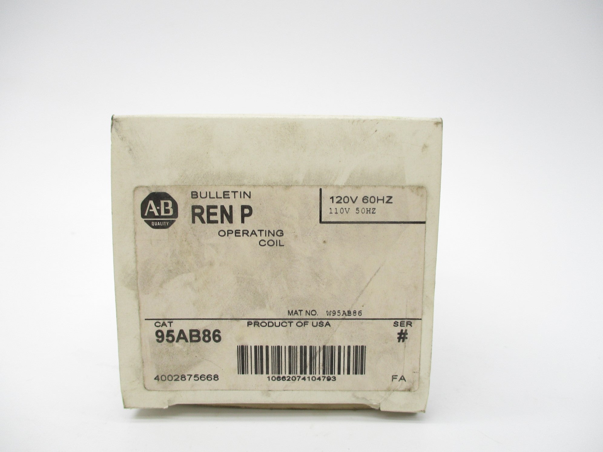 INDUSTRIAL SPARE PART 95AB86 110/120V (WH) NSMP