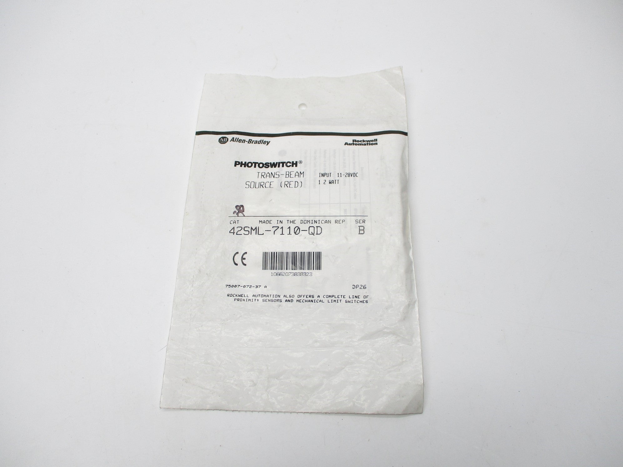 ALLEN BRADLEY 42SML-7110-QD SER. B 11-28VDC NSMP