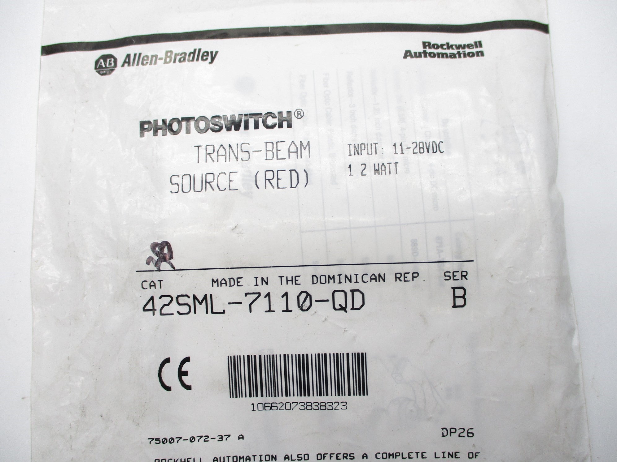 ALLEN BRADLEY 42SML-7110-QD SER. B 11-28VDC NSMP