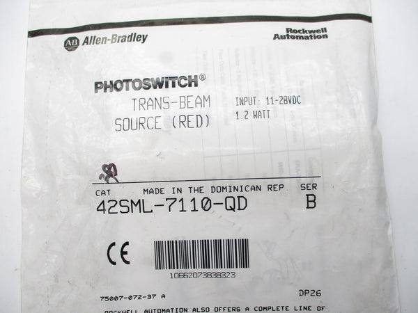 ALLEN BRADLEY 42SML-7110-QD SER. B 11-28VDC NSMP