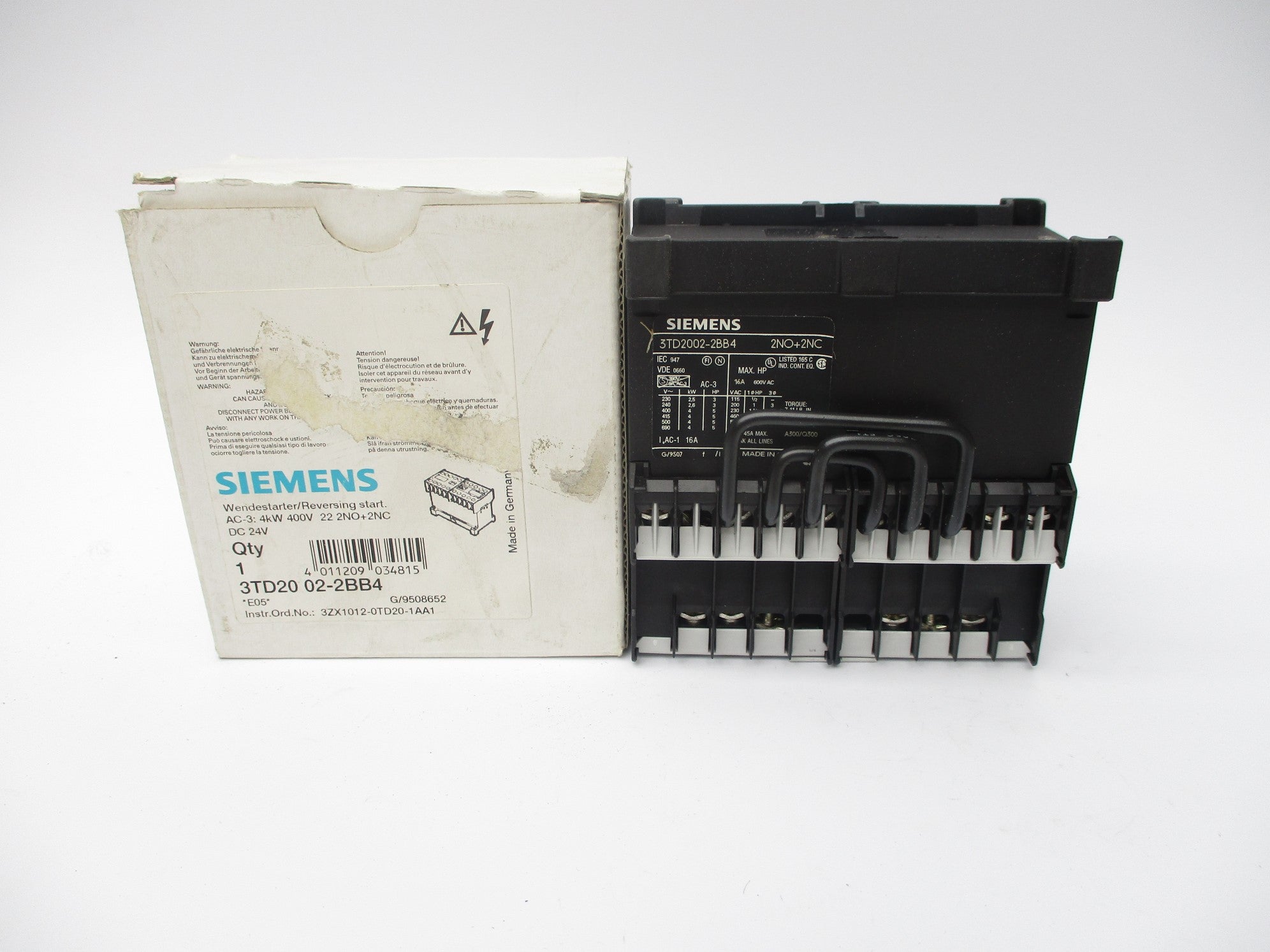 SIEMENS 3TD2002-2BB4 24VDC 16A NSMP