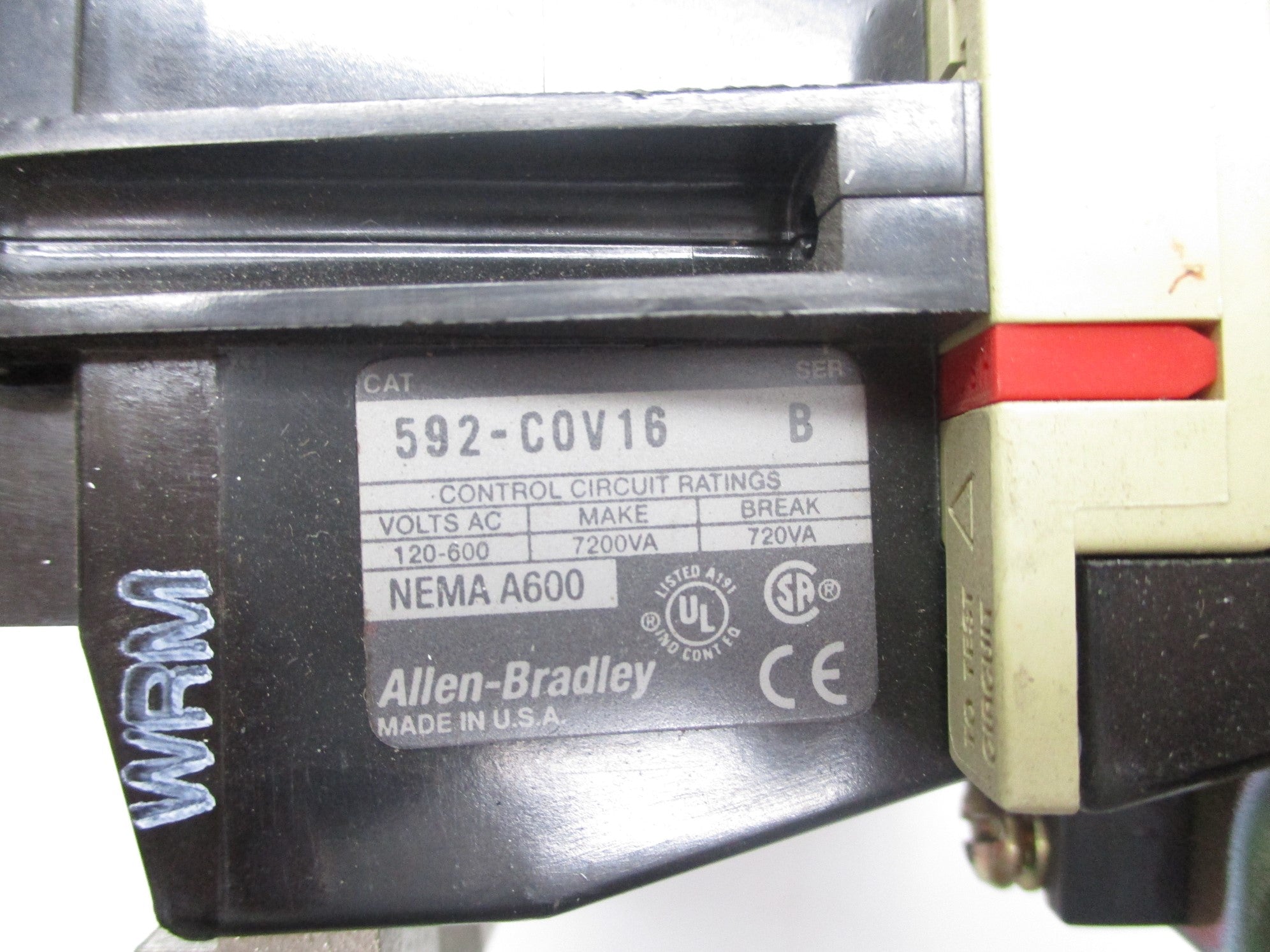 INDUSTRIAL SPARE PART 592-COV16 SER. B 120/600V NSNP