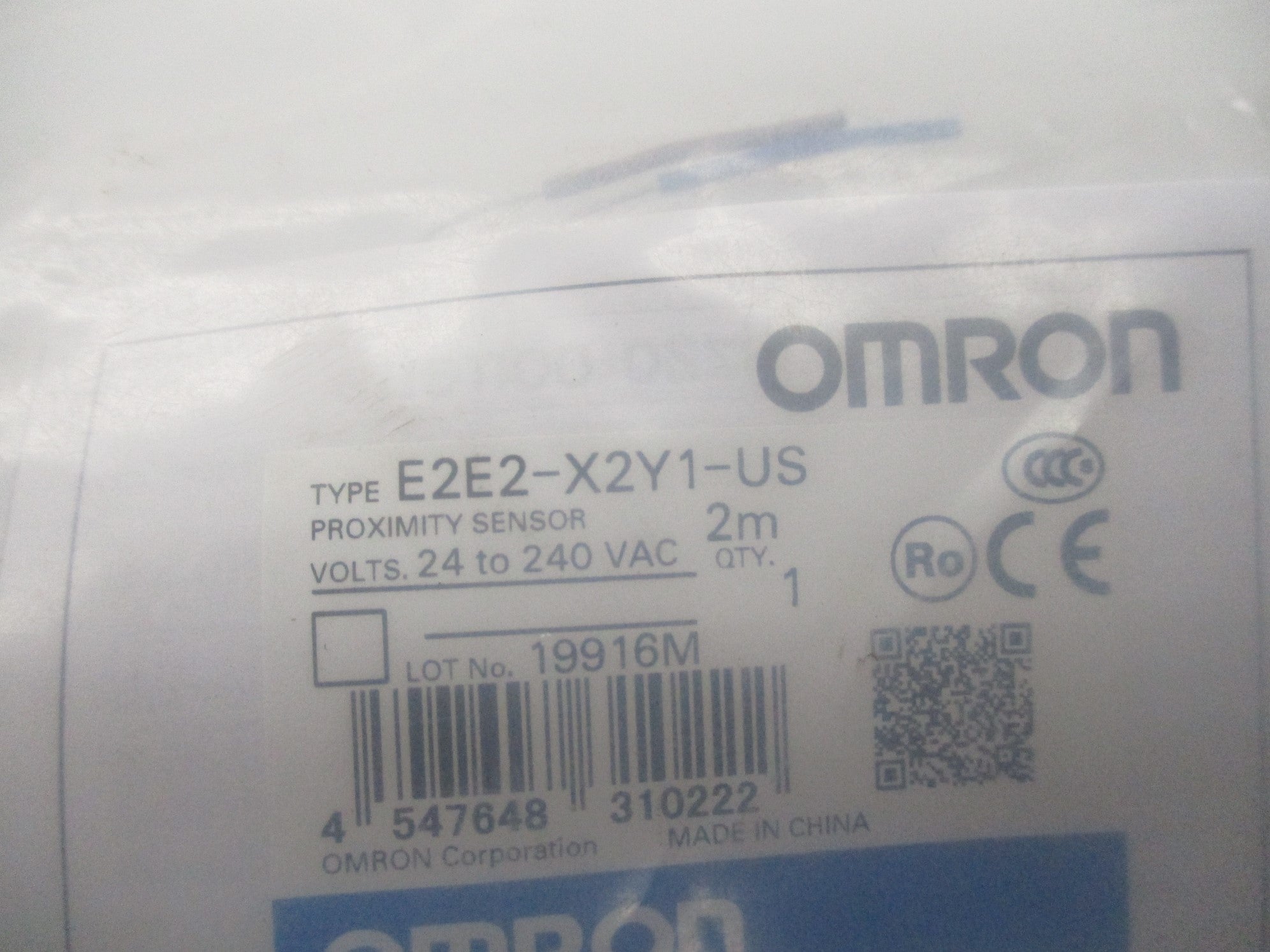 OMRON E2E2-X2Y1-US 24-240VAC 2M NSMP