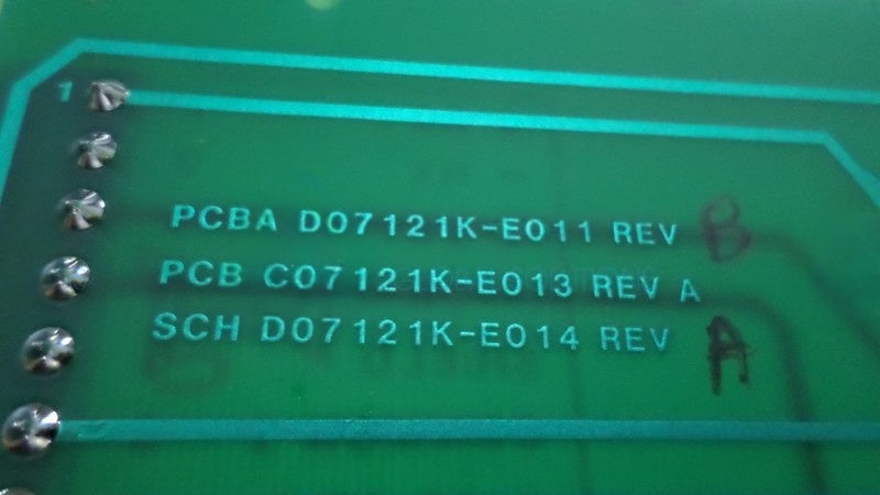 RAMSEY INC. C07121K-E011 CIRCUIT BOARD NSNP