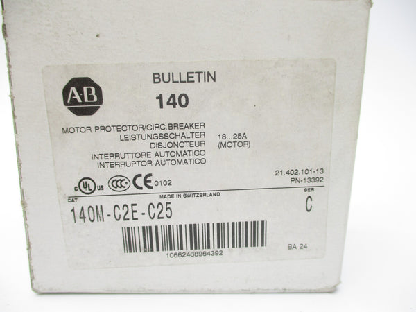 ALLEN BRADLEY 140M-C2E-C25 SER. C 600V 18-25A (WH) NSMP