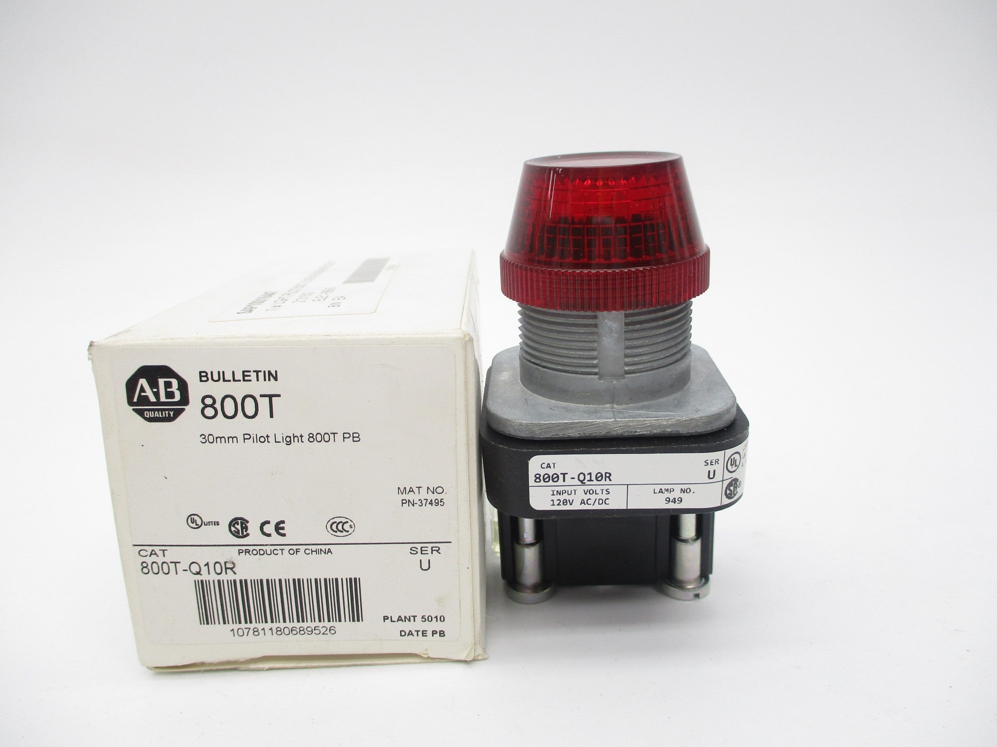 INDUSTRIAL SPARE PART 800T-Q10R SER. U 120VAC/DC (WH) NSMP