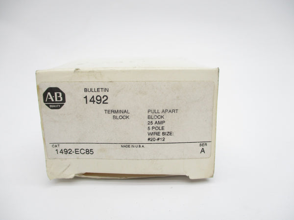 ALLEN BRADLEY 1492-EC85 SER. A 25A (WH) NSMP