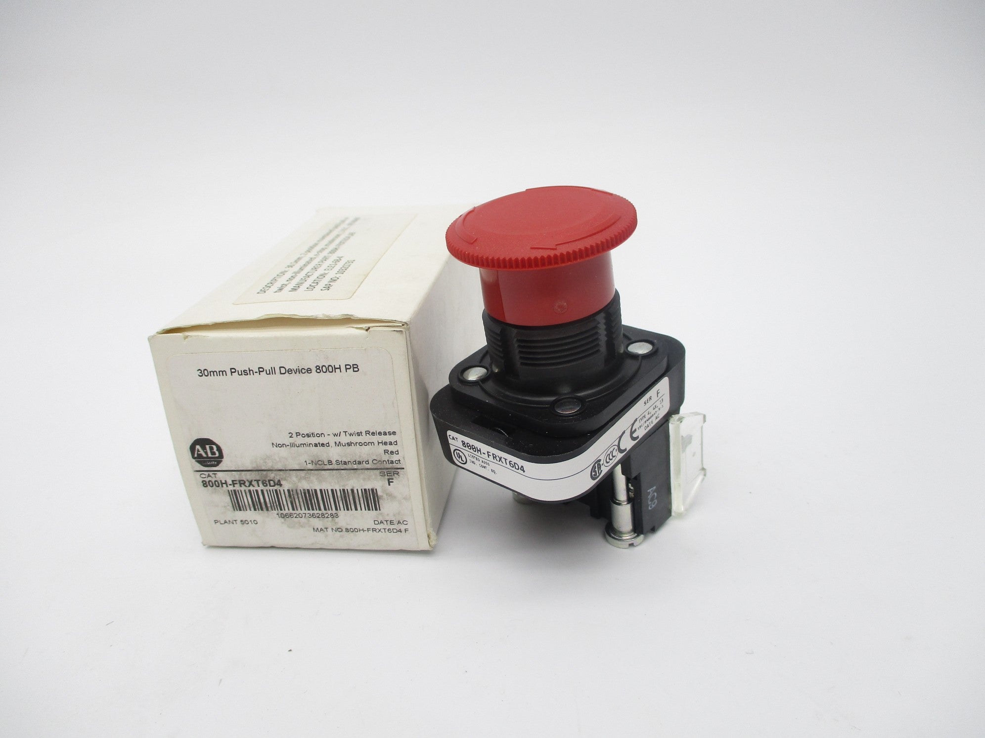 ALLEN BRADLEY 800H-FRXT6D4 SER. F (WH) NSMP