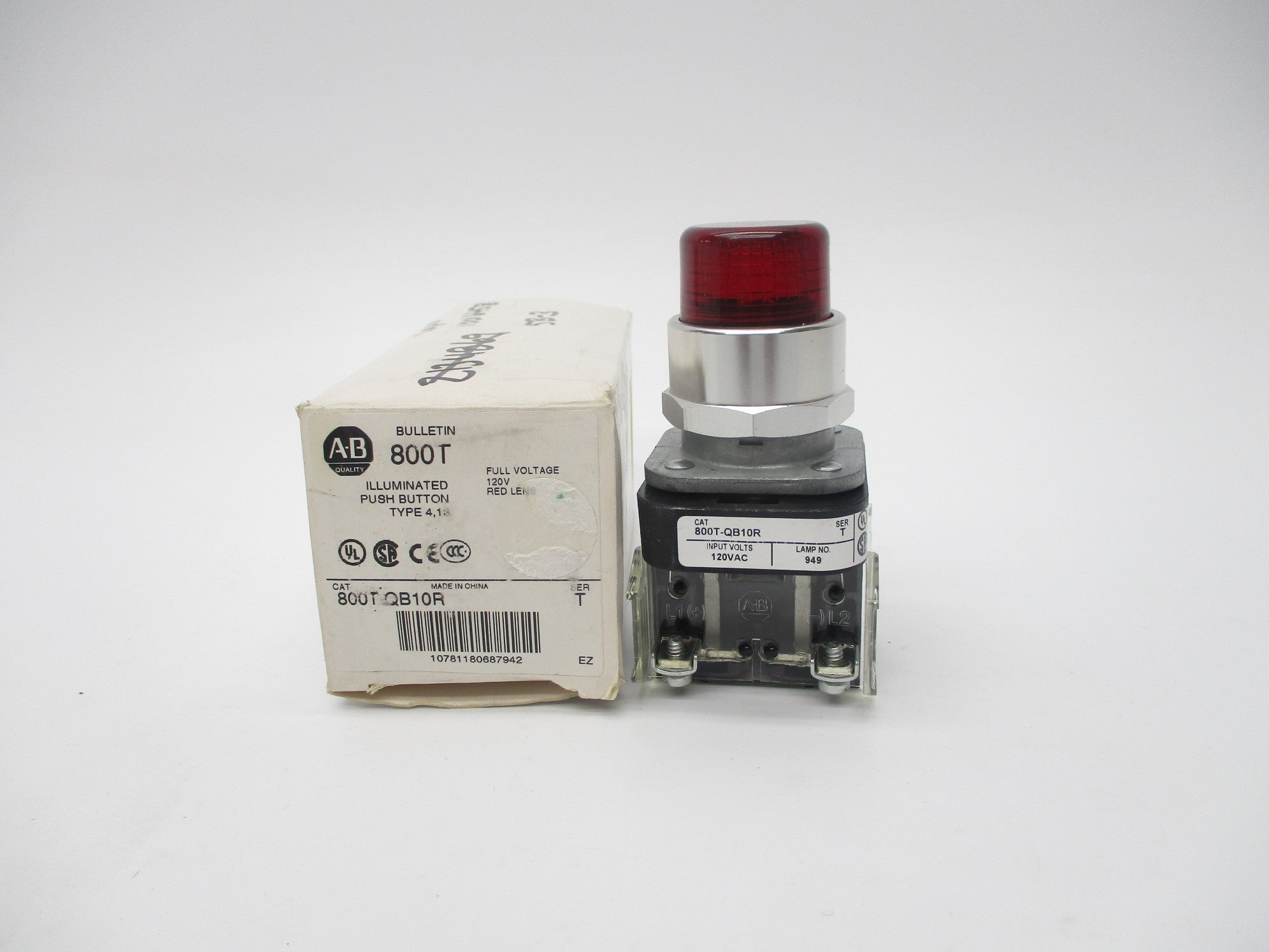 INDUSTRIAL SPARE PART 800T-QB10R SER. T 120VAC/DC (WH) NSMP