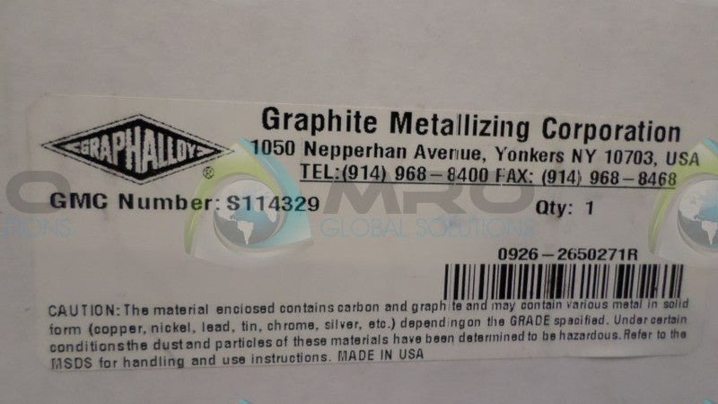 GRAPHALLOY S114329 BUSHING SHAFT NSMP