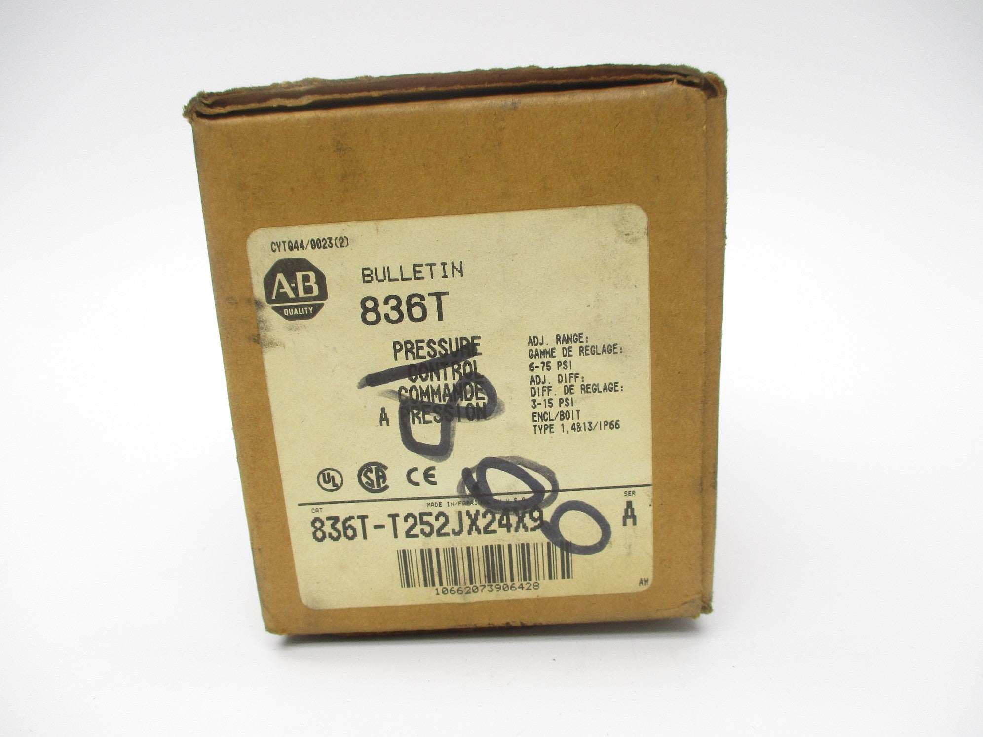 INDUSTRIAL SPARE PART 836T-T252JX24X9 SER. A (BR/WH) NSMP