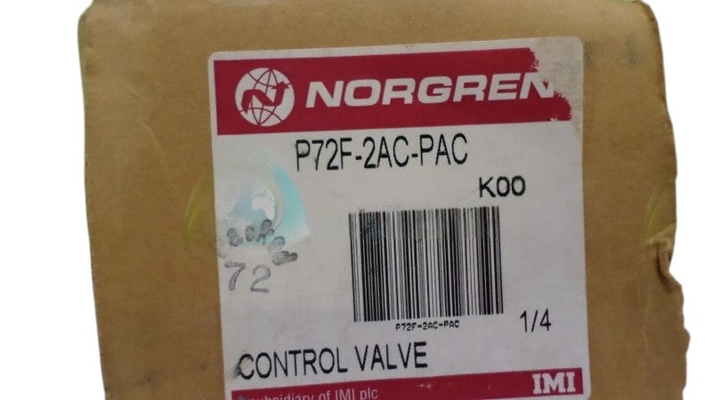 NORGREN P72F-2AC-PAC CONTROL VALVE NSMP