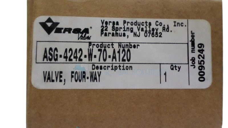 VERSA ASG-4242-W-70-A120 4-WAY VALVE NSMP