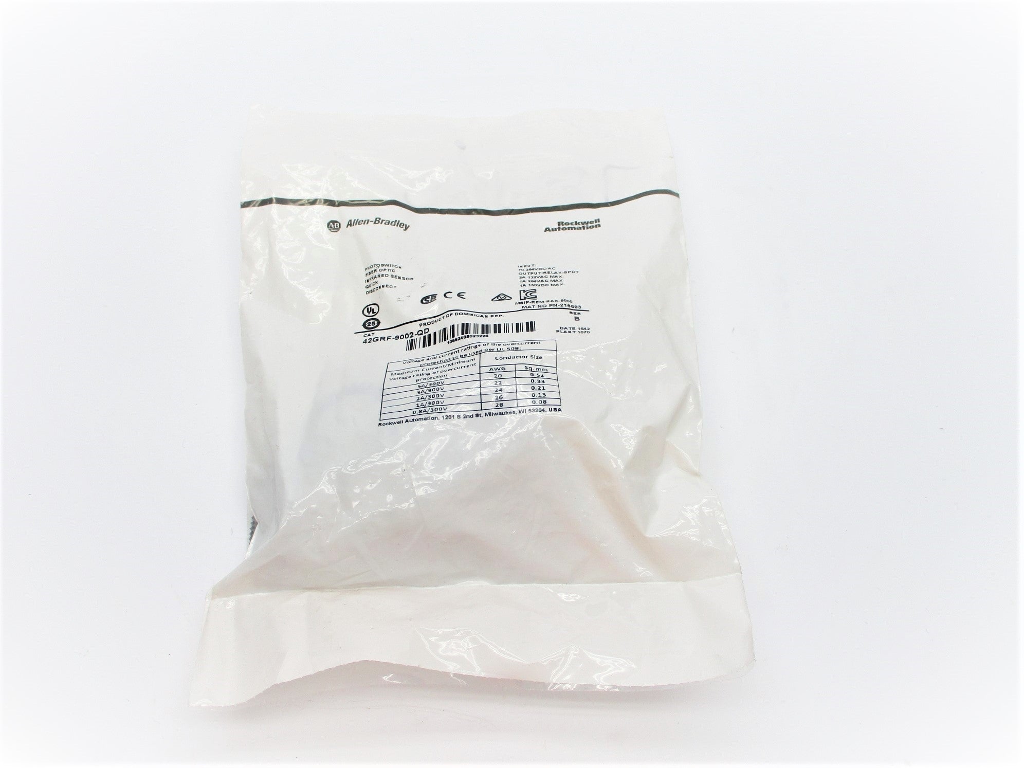 INDUSTRIAL SPARE PART 42GRF-9002-QD SER. B 70-264VAC/DC 1A NSMP