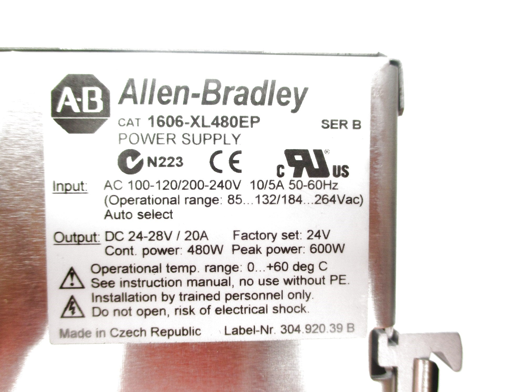 INDUSTRIAL SPARE PART 1606-XL480EP SER. B 100-120/200-240V 10/5A NSNP