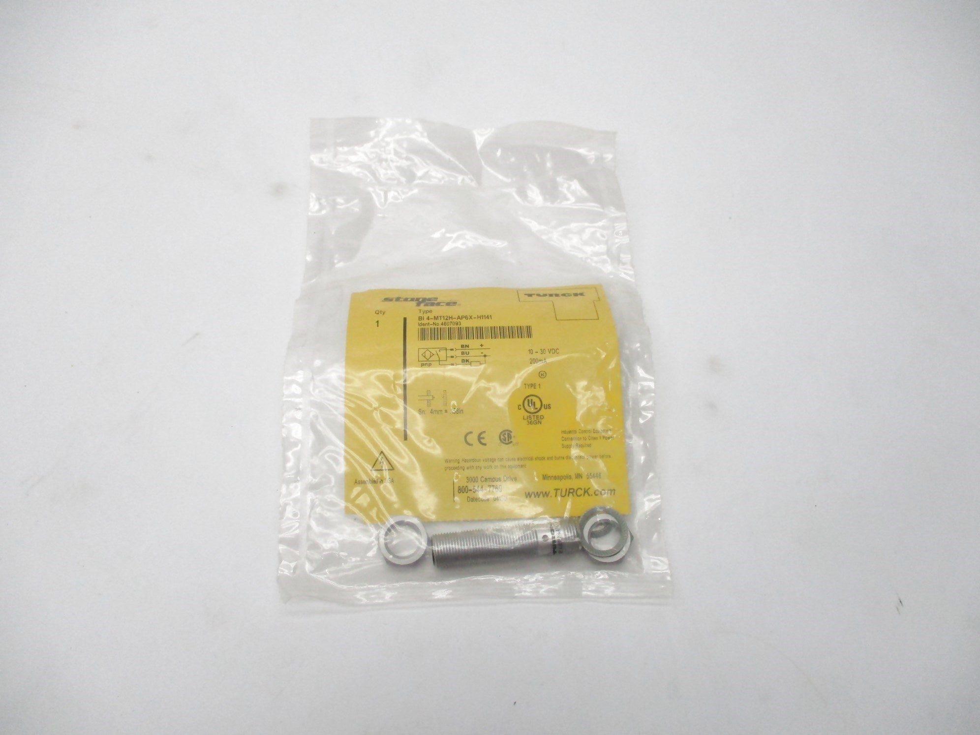 TURCK BI4-MT12H-AP6X-H1141 4607093 10-30VDC NSMP