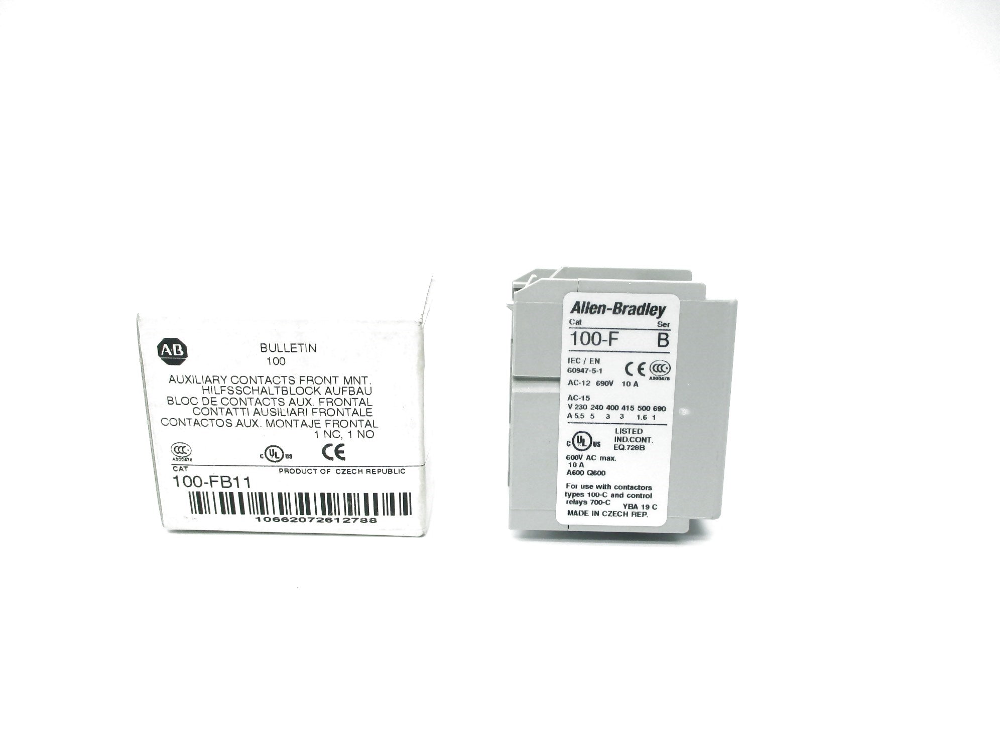 INDUSTRIAL SPARE PART 100-FB11 SER. B 600VAC 10A (WH) NSMP