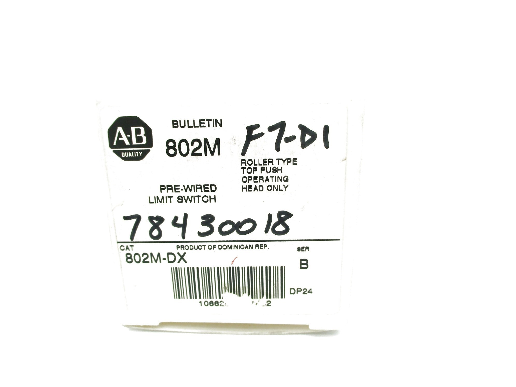 ALLEN BRADLEY 802M-DX SER. B (WH) NSMP