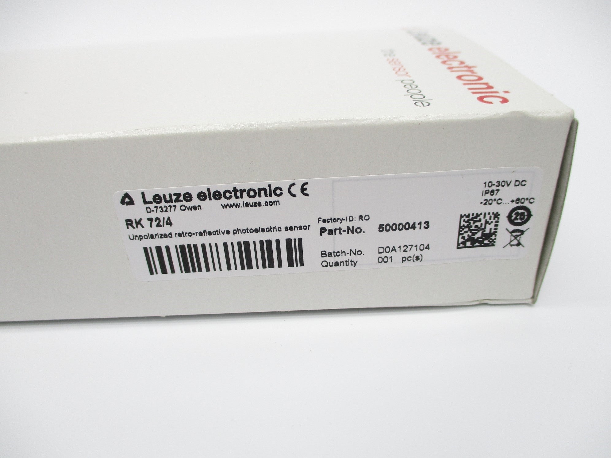 LEUZE ELECTRONIC RK72/4 50000413 10-30VDC NSMP