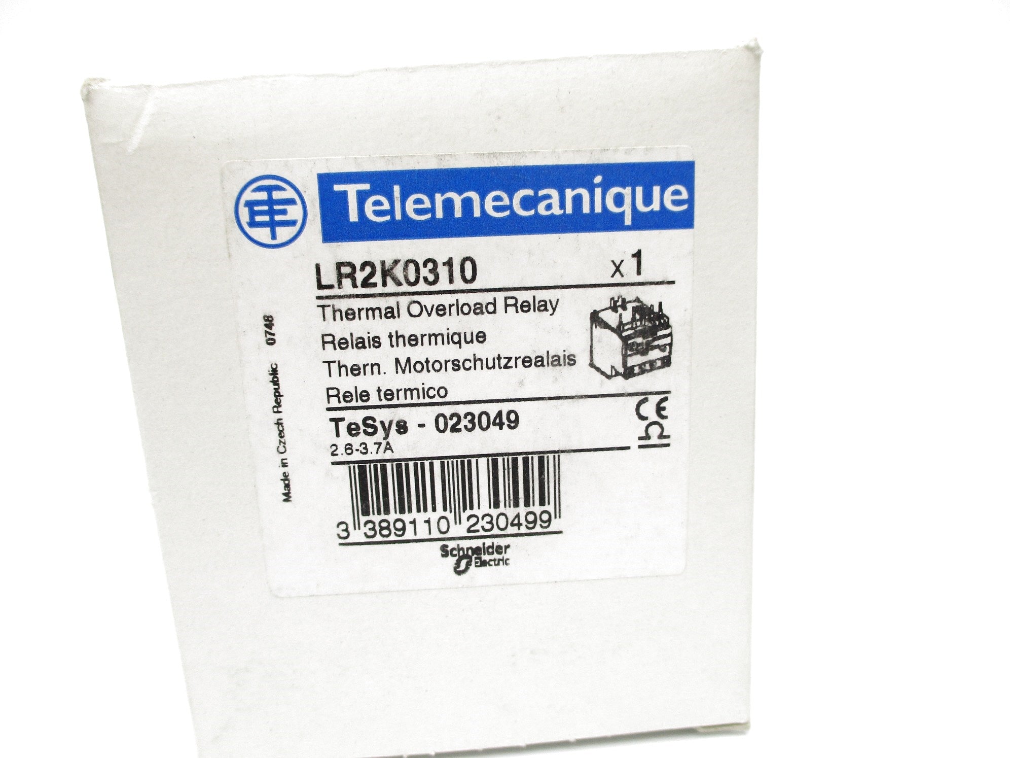 TELEMECANIQUE LR2K0310 2.6-3.7A NSMP