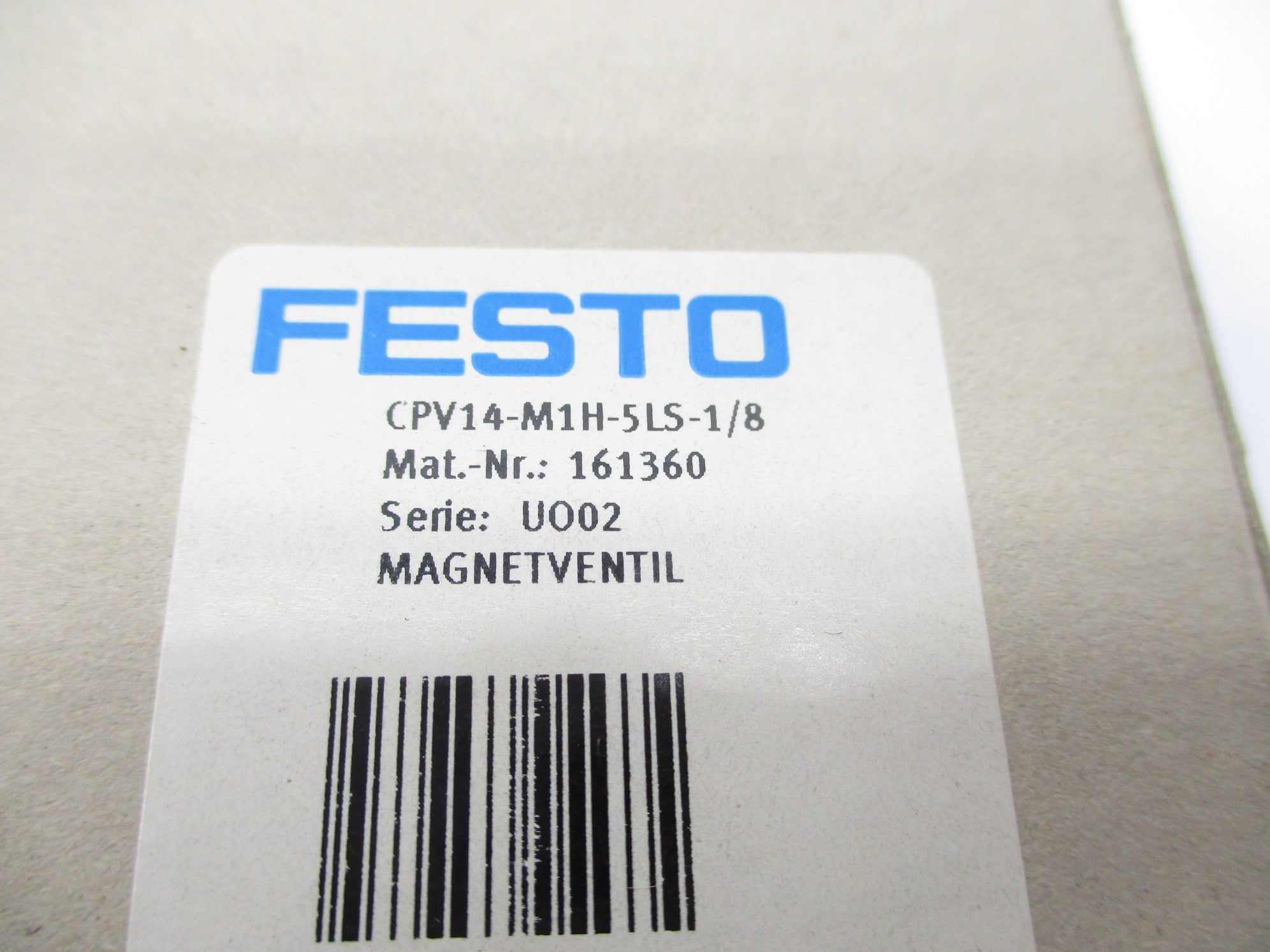 FESTO CPV14-M1H-5LS-1/8 161360 21VDC NSMP