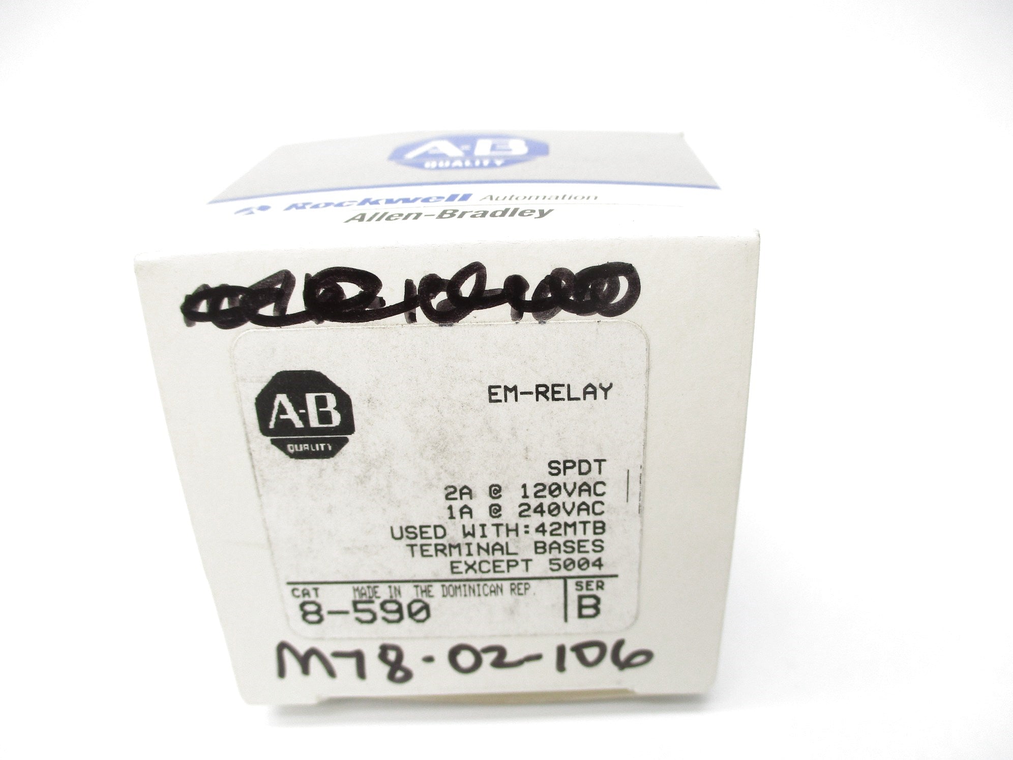 ALLEN BRADLEY 8-590 SER. B 240VAC 1A (GY/BL) NSMP