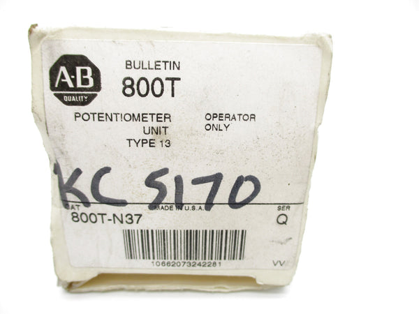 ALLEN BRADLEY 800T-N37 SER. Q (WH) NSMP