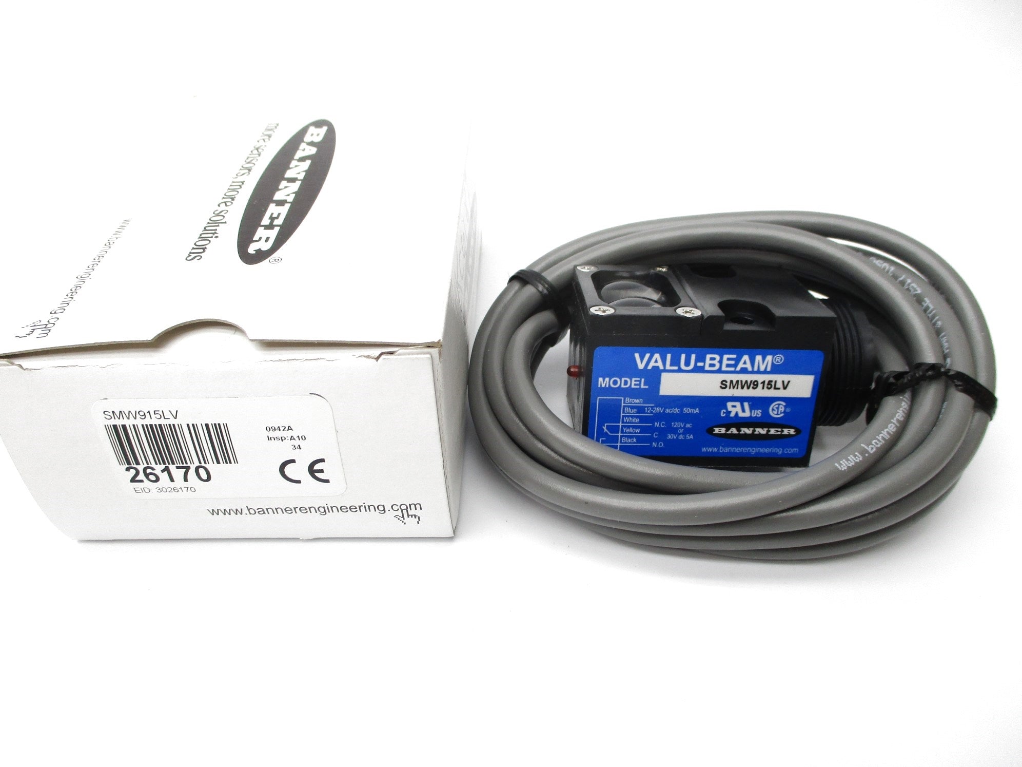 BANNER ENGINEERING SMW915LV 26170 120VAC 5A NSMP