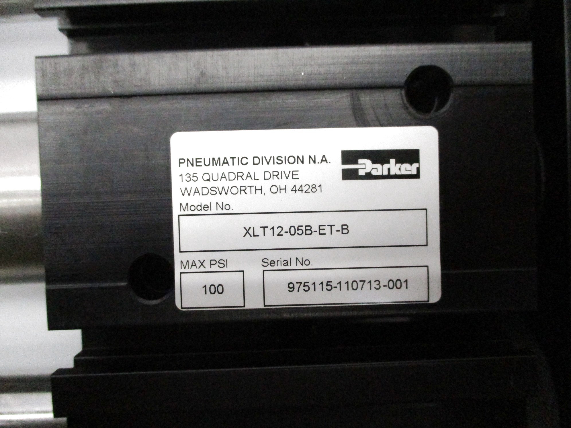 PARKER XLT12-05B-ET-B 100PSI NSNP
