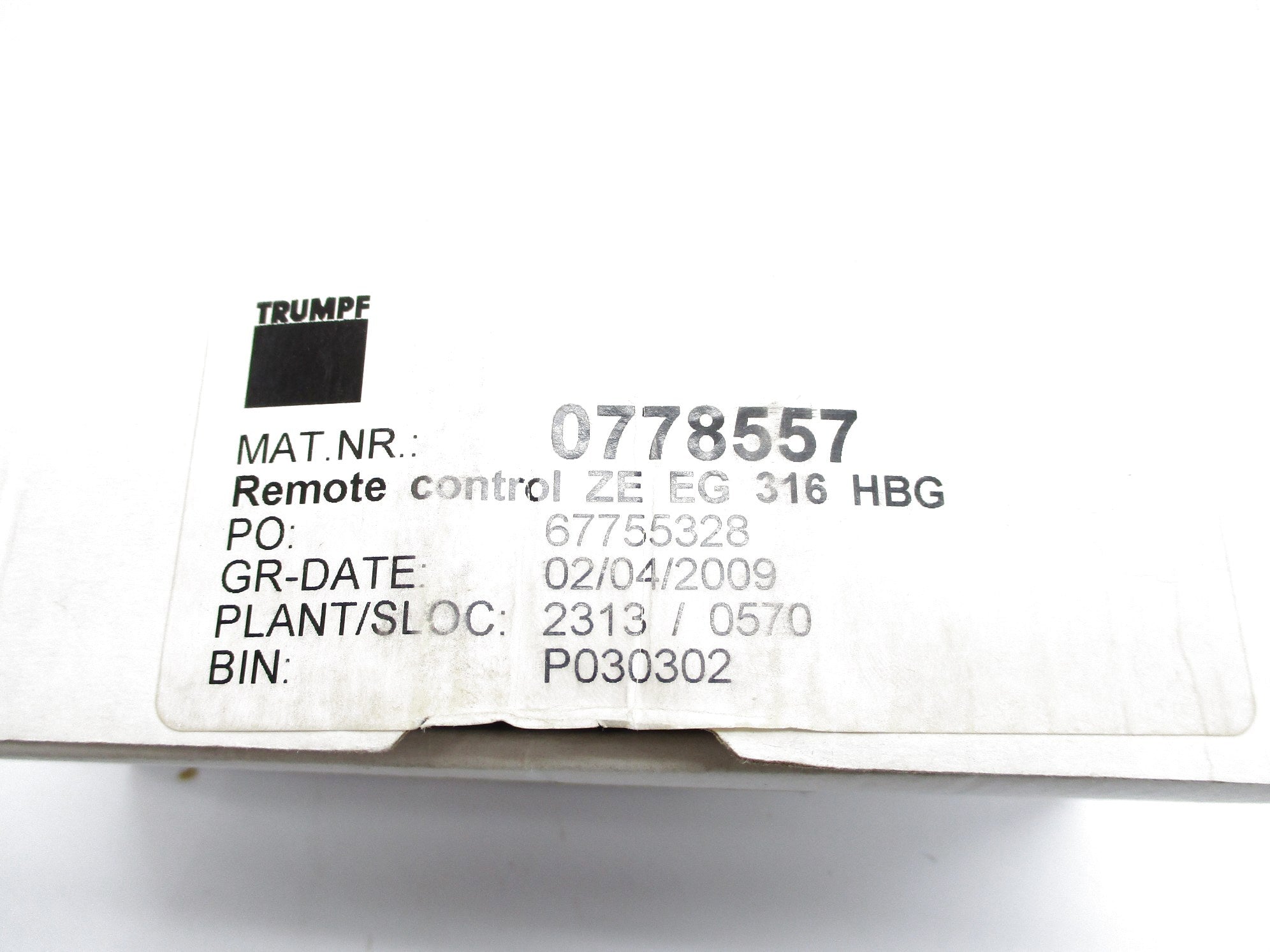 TRUMPF ZEEG316HBG NSMP