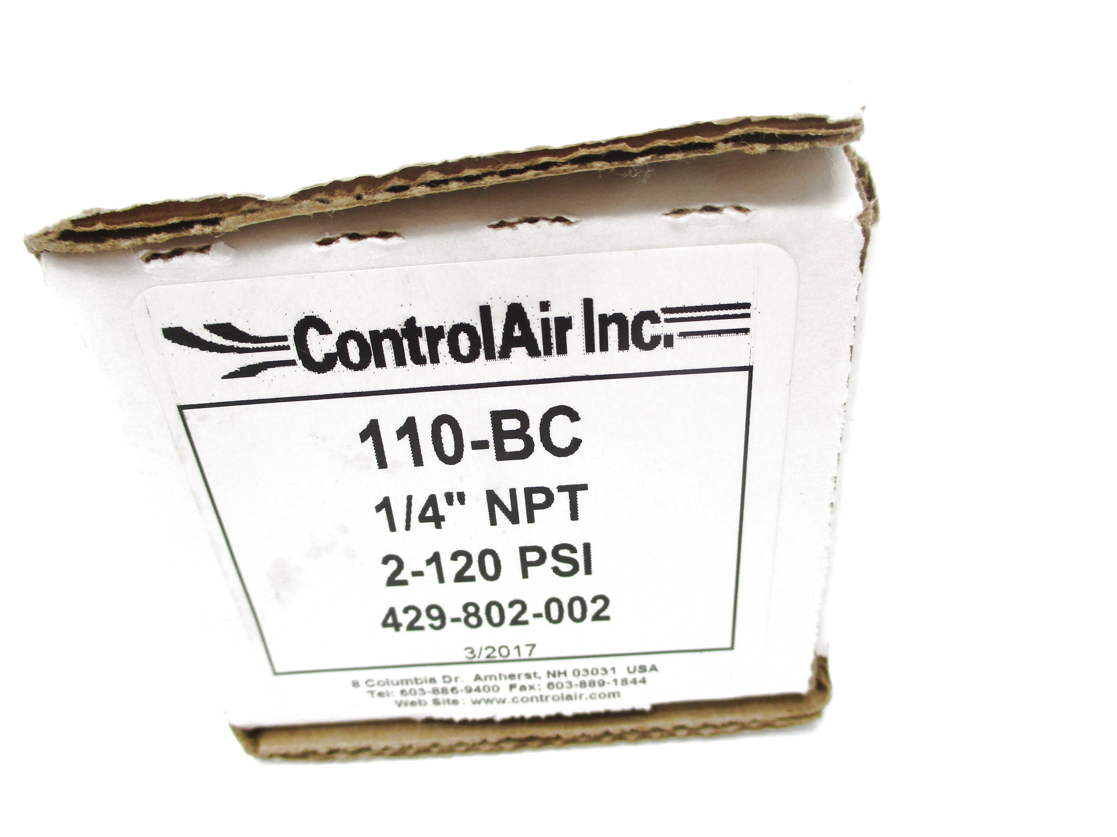 CONTROLAIR 110-BC 2-120PSI NSMP