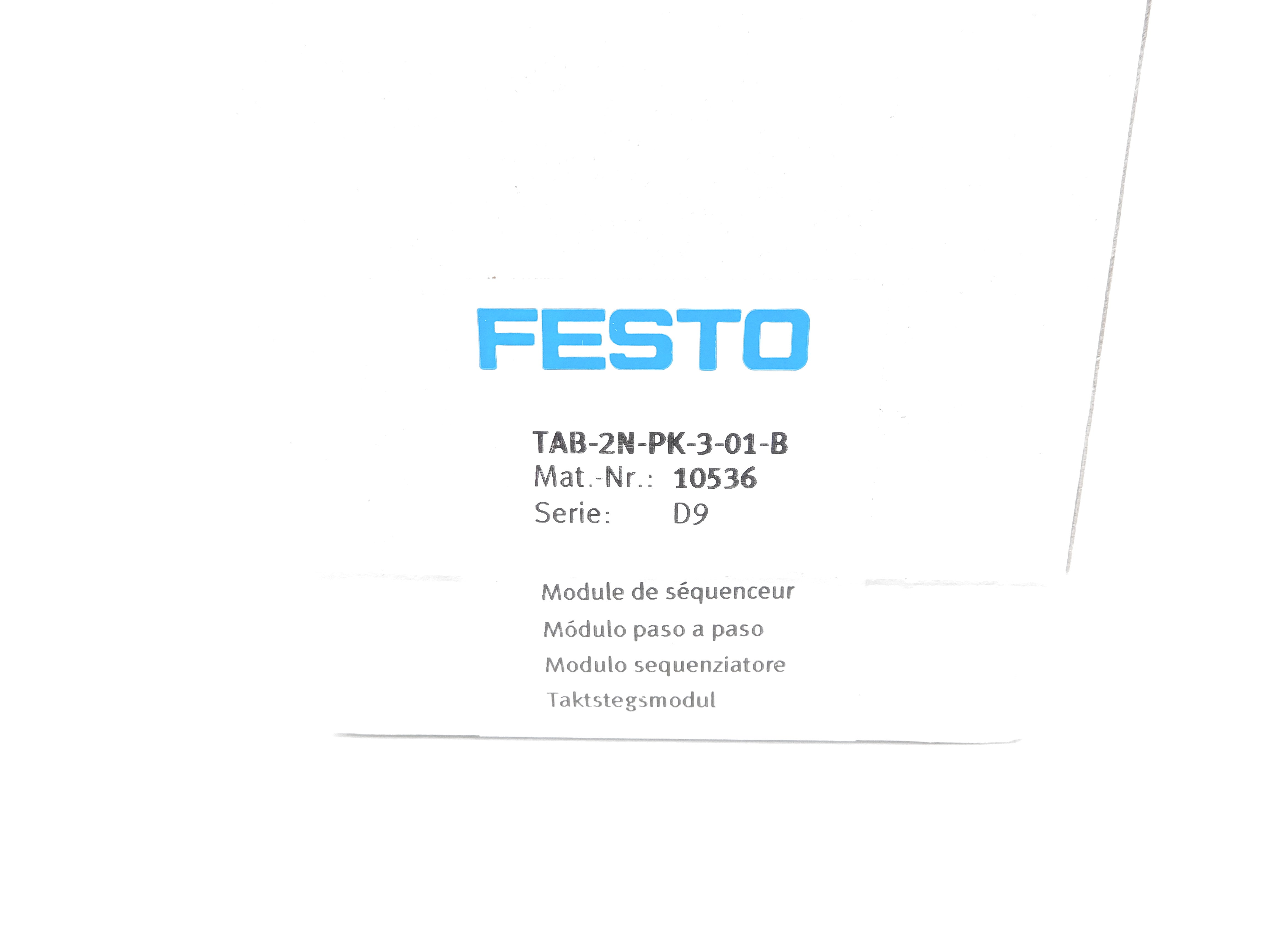 FESTO TAB-2N-PK-3-01-B NSMP