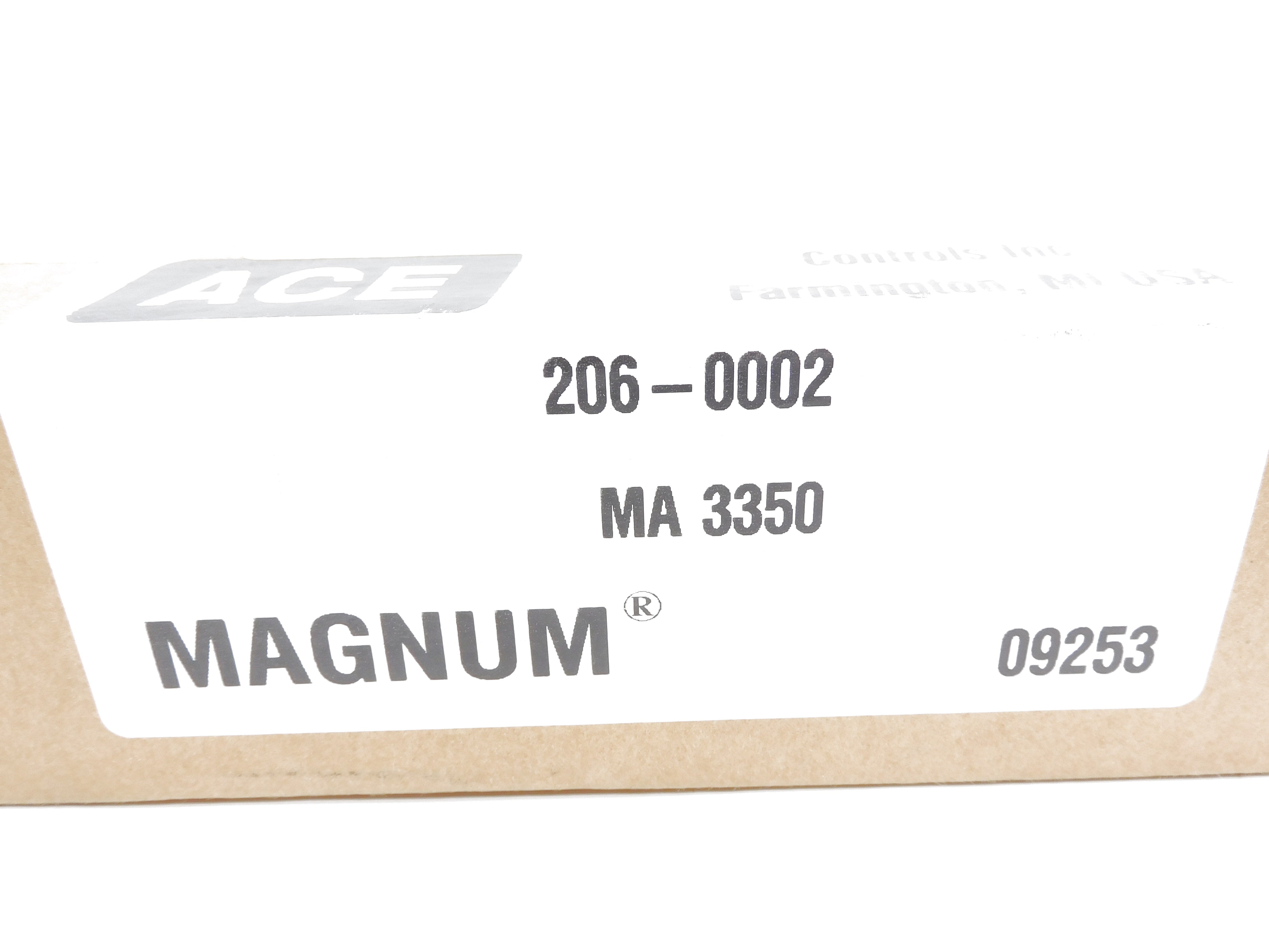 ACE CONTROLS MA3350 206-0002 NSMP